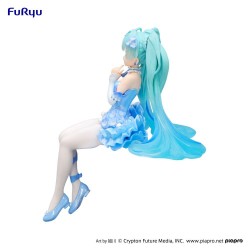 Hatsune Miku figurine Noodle Stopper Flower Fairy Nemophila Pail Blue Color
