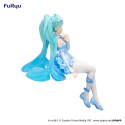 Hatsune Miku figurine Noodle Stopper Flower Fairy Nemophila Pail Blue Color