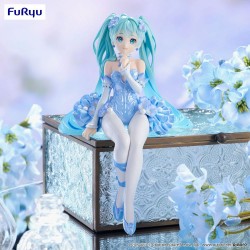 Hatsune Miku figurine Noodle Stopper Flower Fairy Nemophila Pail Blue Color