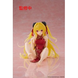 To Love Ru Darkness figurine Desktop Cute Figure Golden Darkness Chinese Dress