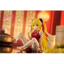 To Love Ru Darkness figurine Desktop Cute Figure Golden Darkness Chinese Dress