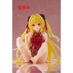 To Love Ru Darkness figurine Desktop Cute Figure Golden Darkness Chinese Dress