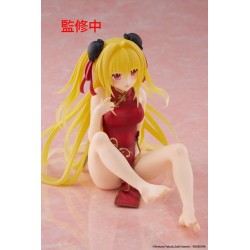 To Love Ru Darkness figurine Desktop Cute Figure Golden Darkness Chinese Dress