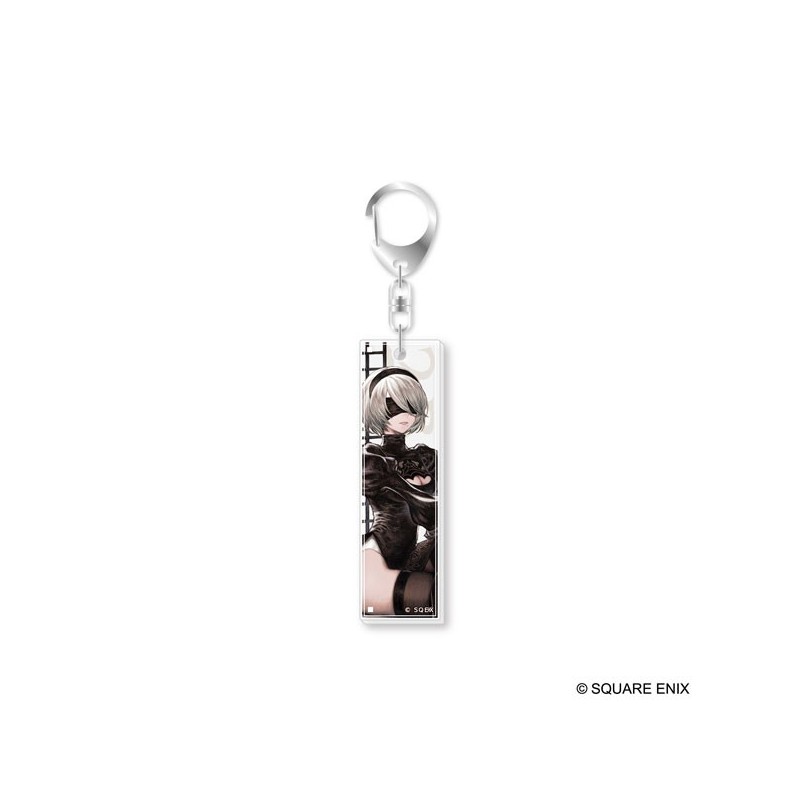 NieR:Automata Acrylic Keychain 2B and Books NieR:Automata Acrylic Keychain 2B and Books