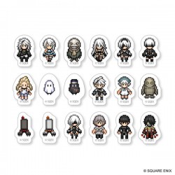 NieR Series Flake Sticker Pixel Art