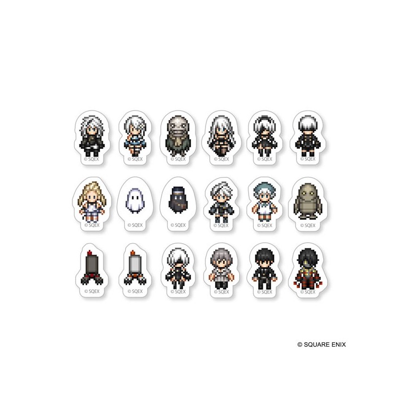 NieR Series Flake Sticker Pixel Art