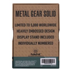 Metal Gear Solid 2 Lingot Raiden édition limitée