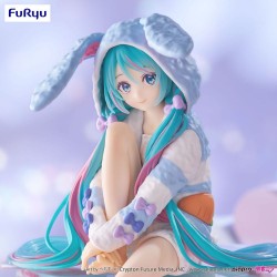 Figurine Noodle Stopper Hatsune Miku Rabbit Ear Hood Pajama Blue