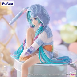 Figurine Noodle Stopper Hatsune Miku Rabbit Ear Hood Pajama Blue