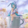 Figurine Noodle Stopper Hatsune Miku Rabbit Ear Hood Pajama Blue