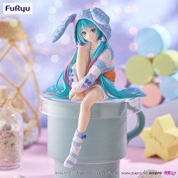 Figurine Noodle Stopper Hatsune Miku Rabbit Ear Hood Pajama Blue