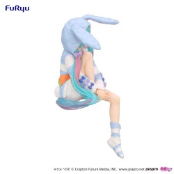 Figurine Noodle Stopper Hatsune Miku Rabbit Ear Hood Pajama Blue