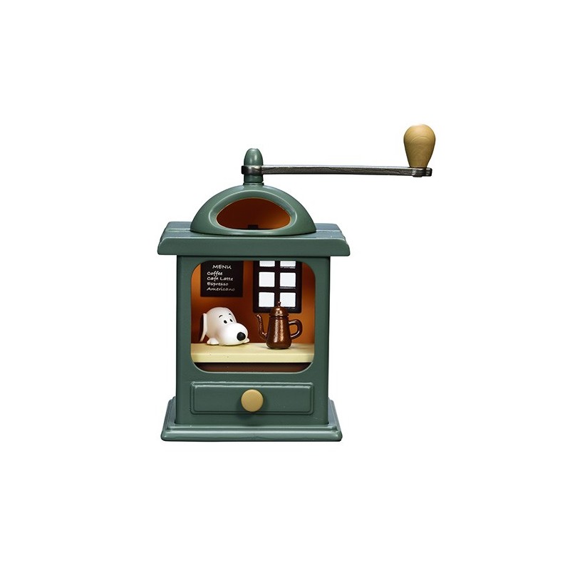 Mini figurine Snoopy Peanuts Antique Diorama N°1 Coffee Mill