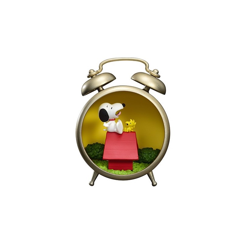 Mini figurine Snoopy Peanuts Antique Diorama N°3 Alarm Clock