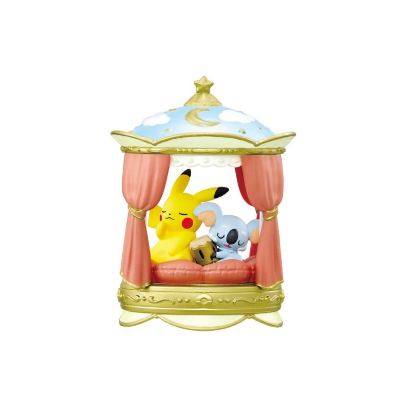 Mini figurine Pokemon NIGHTY NIGHT collection N°1 Pikachu & Komala